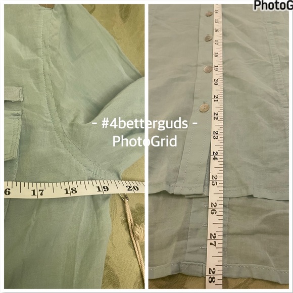 NEW Da-Nang Surplus Woven Button Front Lightweight Cotton Blouse Sz Medium - Picture 13 of 16